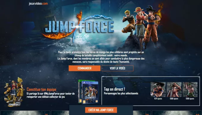 My Jump Force desktop