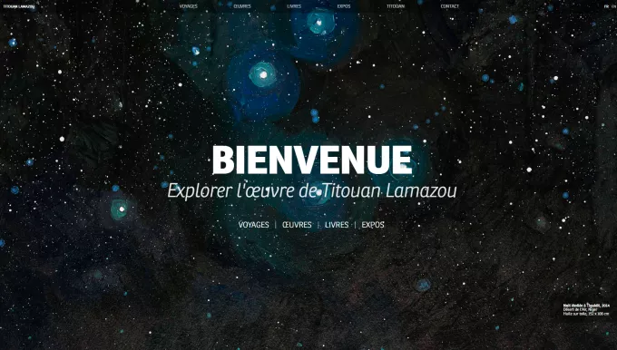 Titouan Lamazou, site Artiste desktop